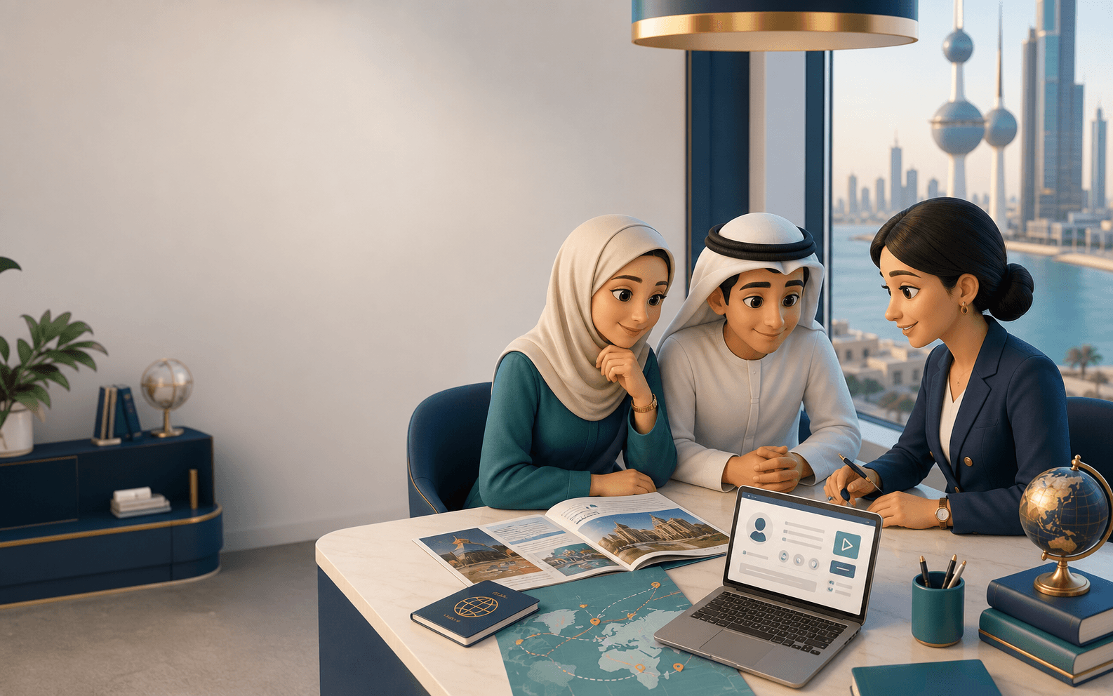 Kuwait student and family planning IELTS and study abroad with an Edvantage advisor
